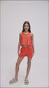 TERRY CLOTH RACERBACK FLUTTER TANK